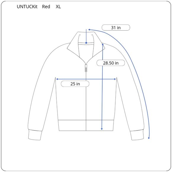 UNTUCKit Kezoh Full Zip Fleece Sweater Men’s XL Comfort Stretch Soft Red Heather - Picture 3 of 10